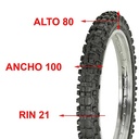 CUBIERTA HORNG FORTUNE 80X100X21 F895