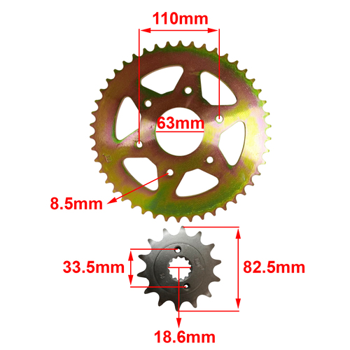CORONA Y PIÑON BAJAJ DOMINAR 400 / KTM DUKE 390 / 520-46T / 14T STD