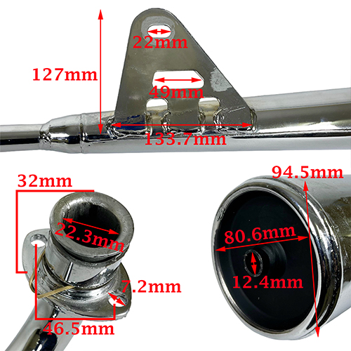 ESCAPE 207413 RITMO ORIGINAL MOTOMEL BLITZ 110 SPR