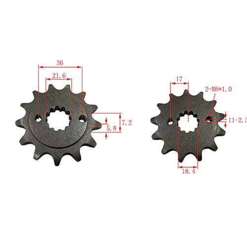PIÑON 13T HONDA XR 250 TORNADO STD