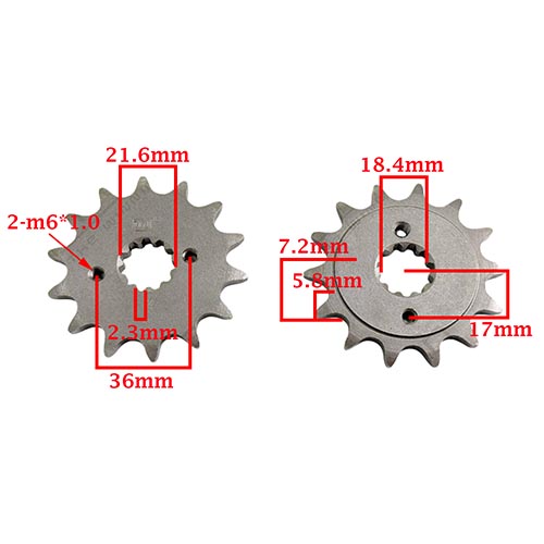 PIÑON 14T HONDA XR 250 TORNADO STD