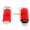 FILTRO DE AIRE COMPETICION CON RESORTE 55X88X150mm -TIPO 1 STD EXCLU