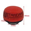 FILTRO DE AIRE COMPETICION CON RESORTE 35X72X40mm STD