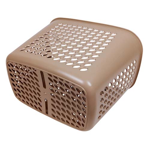 CANASTO UNIV. MODELO PASEO P/MOTO Y BICI MARRON PLASTICA VC (671M)