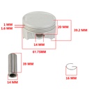 KIT PISTON HONDA CB190 R (61mm) (0.75) STD