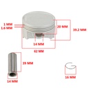 KIT PISTON HONDA CB190 R (61mm) (1.00) STD