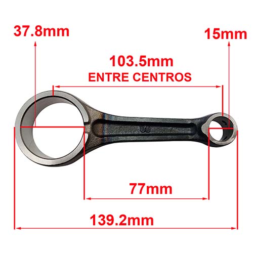 BIELA COMP. ZANELLA RX150/CERRO150/SKUA150 (104.5x15) STD