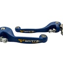 KIT PALANCAS REBATIBLES WIRTZ YAMAHA YZ 125/250, YZF 250, YZF 450, KAWASAKI KX COLOR AZUL (FX205-013)