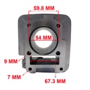 KIT CILINDRO + PISTON YAMAHA YBR 125/XTZ 125 (54mm) STD