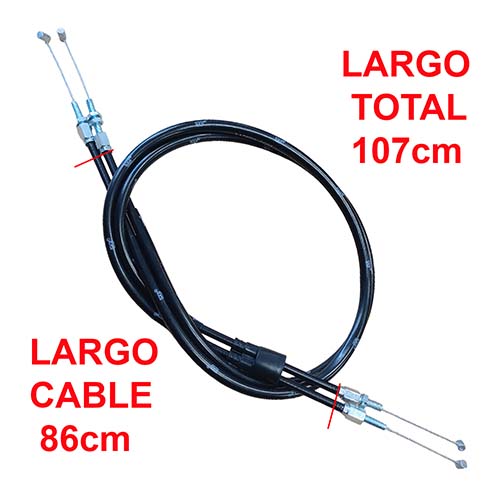 CABLE ACELERADOR HONDA XR250 TORNADO (A+B 2 CABLES) STD
