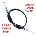 CABLE ACELERADOR HONDA XR250 TORNADO (A+B 2 CABLES) STD