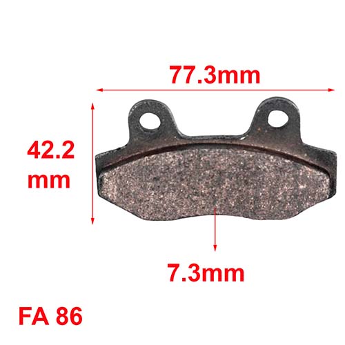 PASTILLA DE FRENO SMASH 110 - KYMCO 125 - CUSTOM ORA (96)