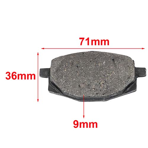 PASTILLAS DE FRENO YAMAHA XRT 350 - YBR 125 CHINO ORA (40)