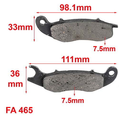 PASTILLAS DE FRENO YAMAHA XTZ 250 ORA (465)