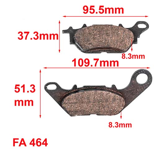 PASTILLAS DE FRENO YAMAHA NEW CRYPTON ORA (506)