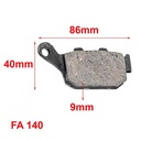 PASTILLAS DE FRENO CORVEN TRIAX 200 / DELANTERA ORA (518)