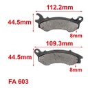 PASTILLAS DE FRENO HONDA PCX 150 ORA (522)