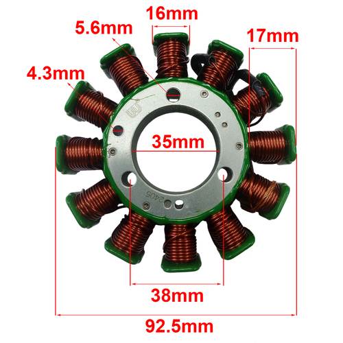 ESTATOR BAJAJ ROUSER NS200 (12 BOBINAS) STD