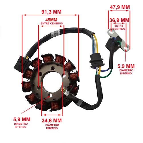 ESTATOR HONDA NEW WAVE 110 DZE (2931)