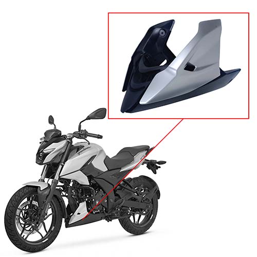 CONJUNTO DE CACHAS CUBRE MOTOR BAJAJ ROUSER N160/N250 GRIS MTC