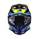 CASCO JUST1 J39 REVO BLUE FLUO YELLOW BLACK GLOSS M