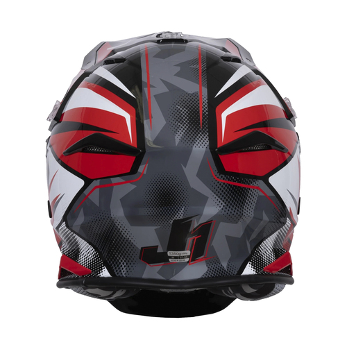 CASCO JUST1 J39 REVO RED WHITE BLACK GLOSS M
