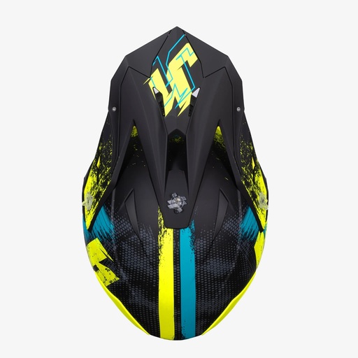 CASCO JUST1 J39 STORM BLUE FLUO YELLOW BLACK M