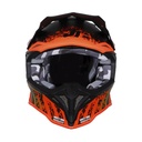 CASCO JUST1 J39 STORM ORANGE SAND BLACK XXL