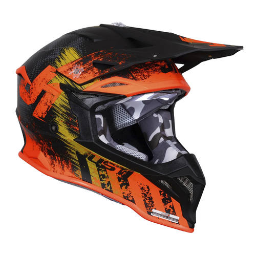 CASCO JUST1 J39 STORM ORANGE SAND BLACK XXL