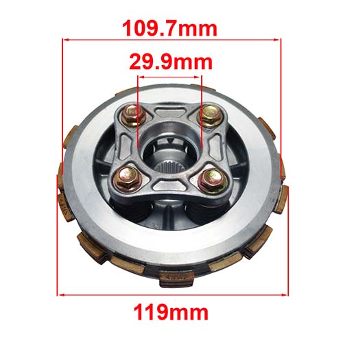 CAMPANA INTERIOR CON DISCOS HONDA CBF125 TWISTER STD