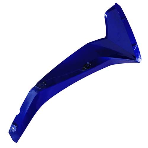 CUBRE PIERNA EXTERIOR YAMAHA NEW CRYPTON 110 AZUL LADO IZQUIERDO MTC