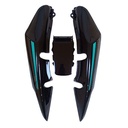 CACHA BAJO ASIENTO + UNION COLIN MOTOMEL NEW S2 150 TUBULAR NEGRO / VERDE (3PCS) OEM