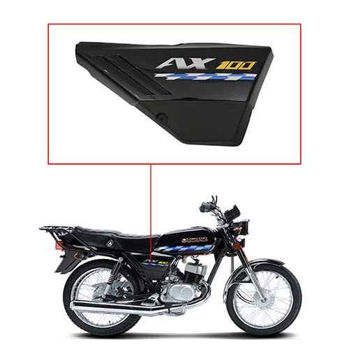 CACHA LATERAL SUZUKI AX100 NEGRO LADO DERECHO MTC