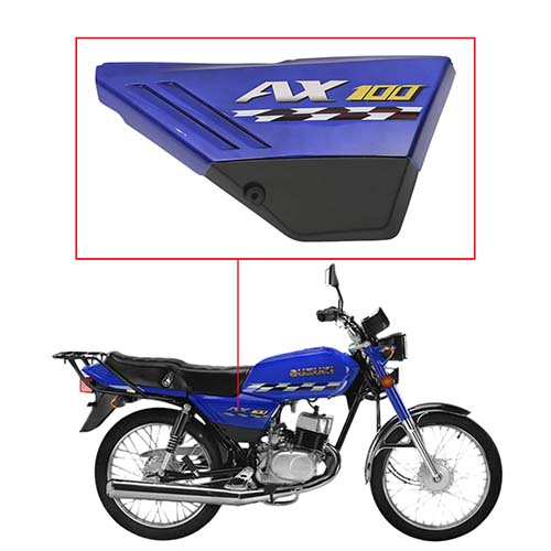 CACHA LATERAL SUZUKI AX100 AZUL LADO DERECHO MTC