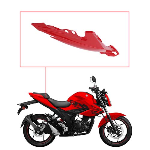 CACHA BAJO ASIENTO SUZUKI GIXXER 150 (2019-2025) ROJO LADO DERECHO MTC