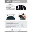 DEFLECTOR DE PARABRISAS TRANSPARENTE UNIVERSAL CON SOPORTE EDGE MTC (NAC)