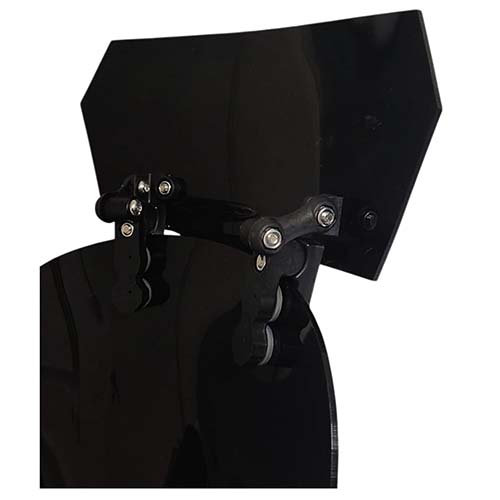 DEFLECTOR DE PARABRISAS TRANSPARENTE UNIVERSAL CON SOPORTE PHANTOM MTC (NAC)