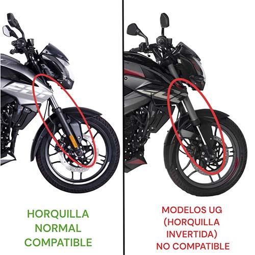 GUARDABARRO DELANTERO BAJAJ ROUSER NS200 AZUL/BLANCO MTC