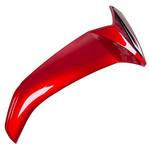 CUBRE PIERNA EXTERIOR YAMAHA NEW CRYPTON 110 ROJO LADO DERECHO (C/CALCO) MTC