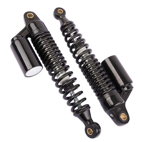 AMORTIGUADOR UNIV. NEGRO L2 C/GAS MOTOS 110CC 31cm (JGO) STD