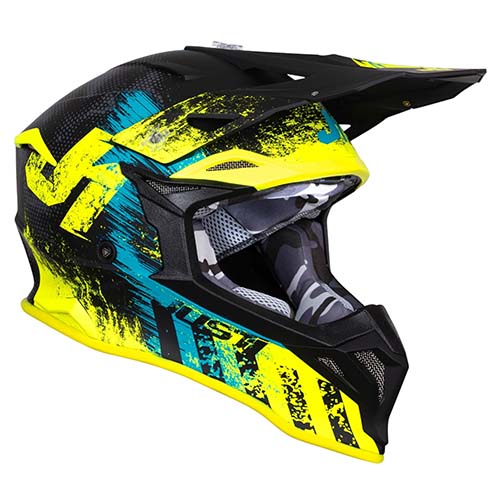 CASCO JUST1 J39 STORM BLUE FLUO YELLOW BLACK L