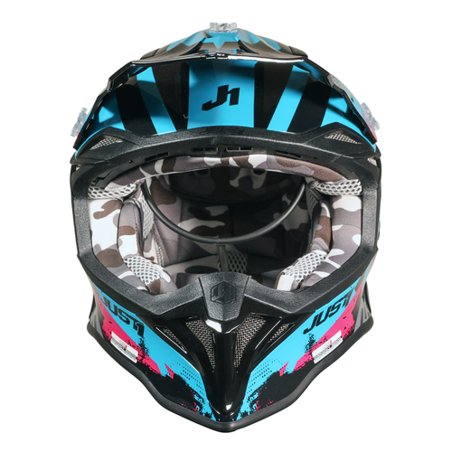 CASCO JUST1 J39 MARSHALL TEAL/BLACK/PINK MATT XL