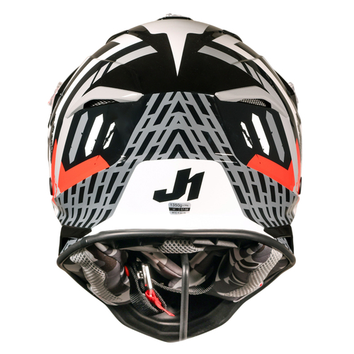 CASCO JUST1 J39 MARSHALL WHITE/RED/BLACK GLOSS S