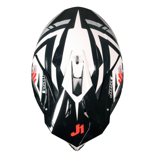 CASCO JUST1 J39 MARSHALL WHITE/RED/BLACK GLOSS S