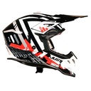 CASCO JUST1 J39 MARSHALL WHITE/RED/BLACK GLOSS XXL
