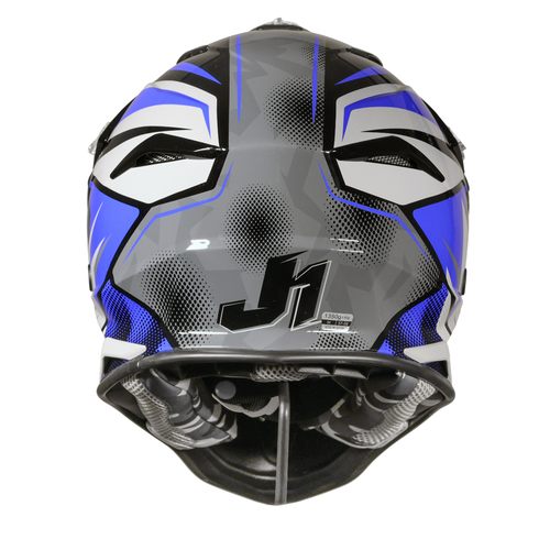 CASCO JUST1 J39 REVO GREY/BLUE/BLACK GLOSS S