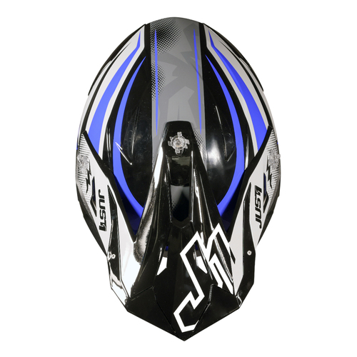 CASCO JUST1 J39 REVO GREY/BLUE/BLACK GLOSS XXL