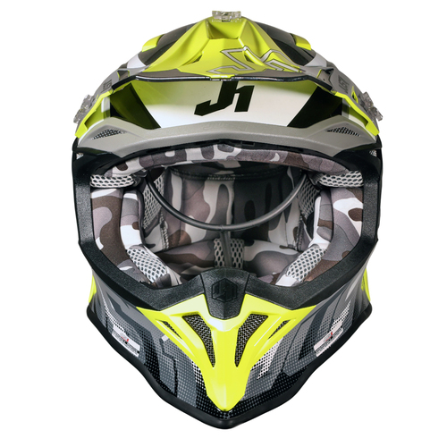 CASCO JUST1 J39 REVO GREY/YELLOW FLUO/BLACK MATT L