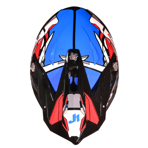 CASCO JUST1 J39 SUPPRESSOR RED/BLUE/BLACK GLOSS L