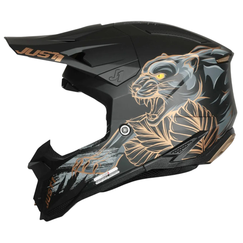 CASCO JUST1 J40 PANTER BLACK MATT M